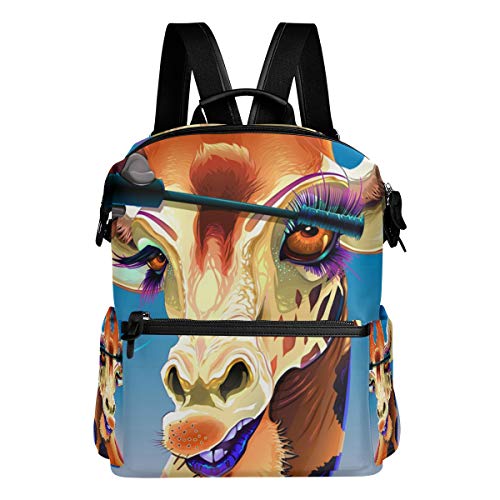 Mochila Maquillaje de Jirafa de Moda para niños y niñas Mochila Linda Bolsa Mochila Informal al Aire Libre