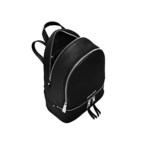 MOCHILA RHEA ZIP MEDIUM BACK PACK NEGRA MICHAEL KORS