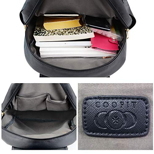 Mochilas Mujer, COOFIT Mochila Casual Mochila Escolares Moda Bolso Mochila Negro