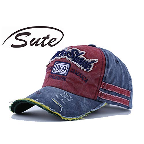 Moda Antigua Gorra de béisbol gastada 1969 bordeando su Sombrero para el Sol par Sombrero para el Sol