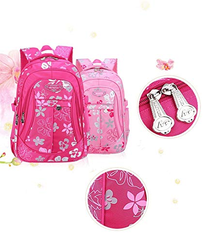 Moda Impresión Floral Bolsos Escolares de Gran Capacidad para niñas Marca Mujeres Mochila Bolso de Hombro Venta al por Mayor Niños Mochila pequeña Rosa