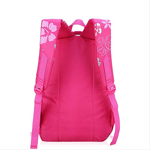 Moda Impresión Floral Bolsos Escolares de Gran Capacidad para niñas Marca Mujeres Mochila Bolso de Hombro Venta al por Mayor Niños Mochila pequeña Rosa