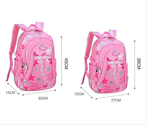 Moda Impresión Floral Bolsos Escolares de Gran Capacidad para niñas Marca Mujeres Mochila Bolso de Hombro Venta al por Mayor Niños Mochila pequeña Rosa