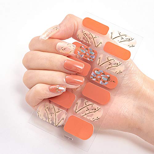 Mokinga Stickers Uñas Flores, Nail Stickers, 84 Piezas De Pegatinas Para Decoración De Uñas, Pegatinas De Uñas De Dibujos Animados Con Estampado En Caliente 3D Para Decoración De Uñas DIY