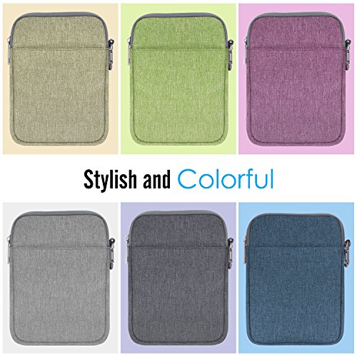 MoKo 6-Pulgadas Funda de Fieltro - Portátil Sleeve Bag Nilón Maletín Cover Case para Amazon Kindle Paperwhite/Voyage/All-New Kindle (8th Generation, 2016) / 6 Inch Kindle Oasis E-Reader, Verde