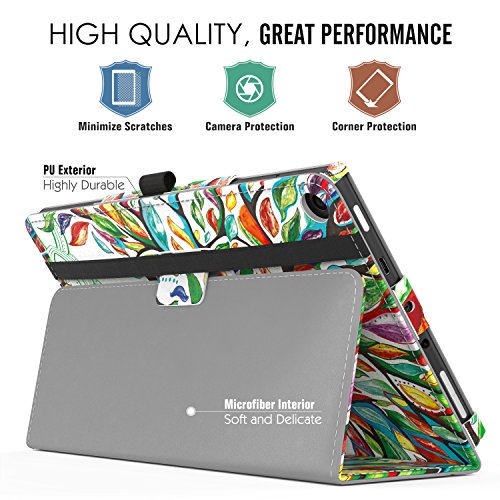 MoKo Nuevo Amazon Fire HD 8 2018 2017 Funda - Ultra Slim Función de Soporte Plegable Smart Cover Stand Case para All-New Fire HD 8 Tablet, Álbo de la Suerte (Auto Sueño/Estela)