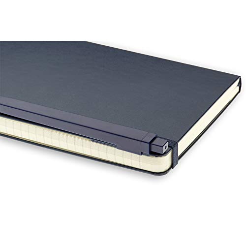 Moleskine Set Carnet Grand Format Ligne Saphir + Go Pen