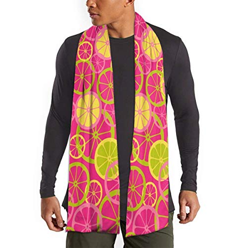 MoMo rosa fruta cítrica del verano de Cachemira toque clásico caliente suave ligero y sedoso de lujo de invierno abrigo de la bufanda de las mujeres para los hombres