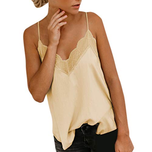 MOMOXI Chaleco sin mangas Top Multicolor Multicolor Multicolor Medio M para Mujeres Beige-a S