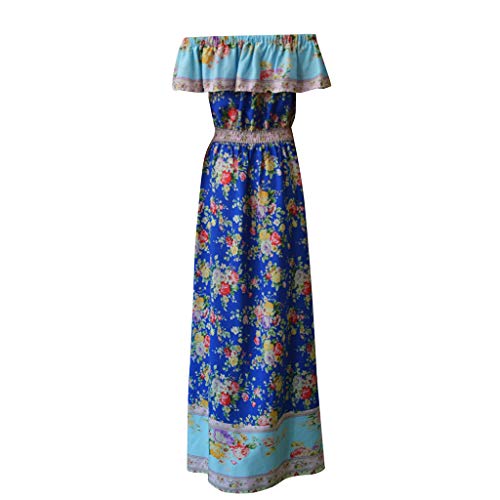 MOMOXI Mujeres Boho Elegent Vintage Floral Impreso Vestido de Manga 1/2 Vestidos Mini Vestido Vestido Largo Sexy Ajustado para Mujer Primavera Verano Fiesta Elegantes Negocios Sin Manga