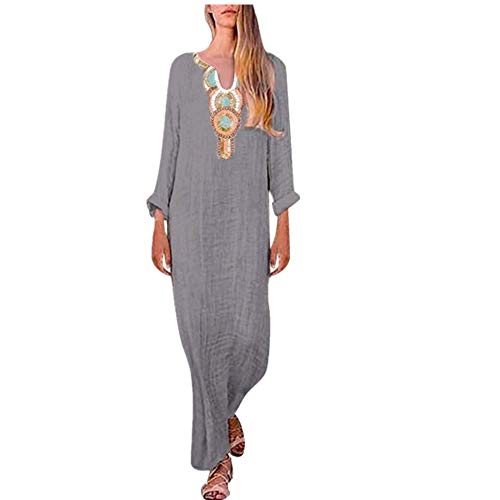 MOMOXI Vestido de cóctel sin Mangas con Encaje Floral Estilo Vintage de Rock sin Mangas Vintage de Mujer Vestidos Elegantes Largo De Elegante Vestidos Casual De Mujer Primavera Fiesta Coctel Playa