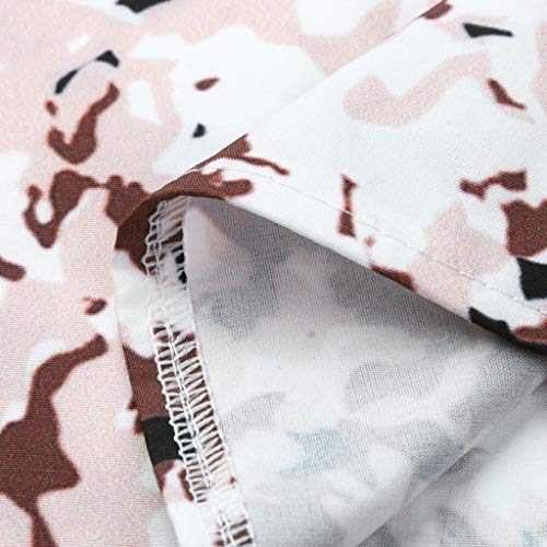 MOMOXI Vestido para Las Mujeres, Mini Vestido Corto Corto de Moda de la Vendimia de la impresión de la Playa del Verano de Las sin Mangas de Boho Vestido Largo Sexy Ajustado para Mujer Primavera