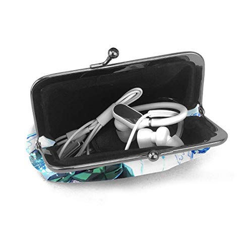 Monedero Anime Demon Kimetsu No Yaiba, monedero, monedero, tarjetas de crédito, cierre exquisito, hebilla de maquillaje, para mujer, piel, dinero