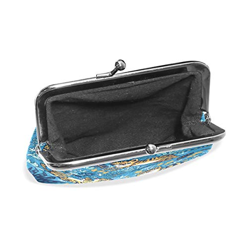 Monedero de piel con diseño de tigre para mujeres y niñas