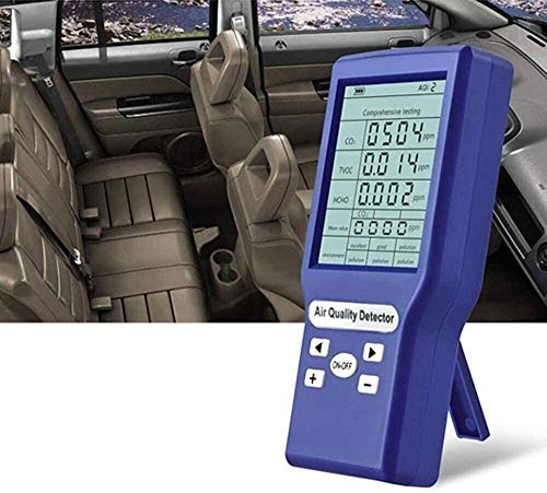 Monitor De Calidad Del Aire, Pantalla LCD Digital Con Detector De CO2 HCHO TVOC, Probador De Formaldehído Medidor CO2 Formaldehído (HCHO) TVOC Ppm