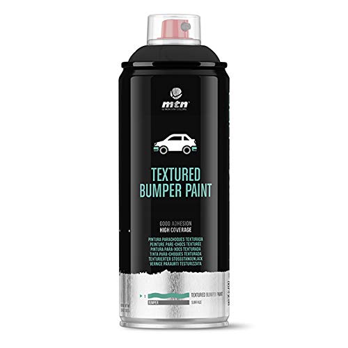 Montana Colors MTN Pro Pintura Parachoques Texturada-Negro, Spray 400ml