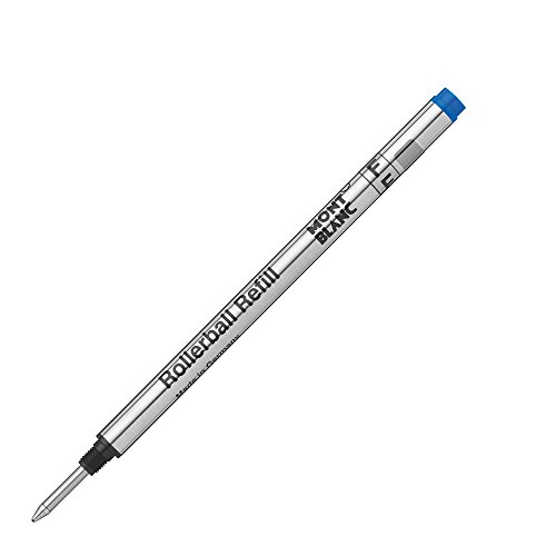 Montblanc 124501 Recambios finos para Rollerball – Recargas de alta calidad Royal Blue, 1 paquete x 2 Recargas