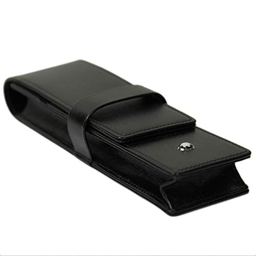 Montblanc Leather 14311 - Funda para bolíigrafo, color negro