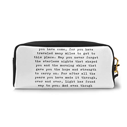 Morgan Harper Nichols Estuche de lona de gran capacidad para lápices, estuche de maquillaje, bolsa de cosméticos