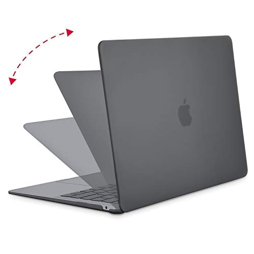 MOSISO Funda Dura Compatible con 2020 2019 2018 MacBook Air 13 Pulgadas A2179 A1932 con Pantalla Retina & Touch ID, Ultra Delgado Carcasa Rígida Protector de Plástico Cubierta, Gris