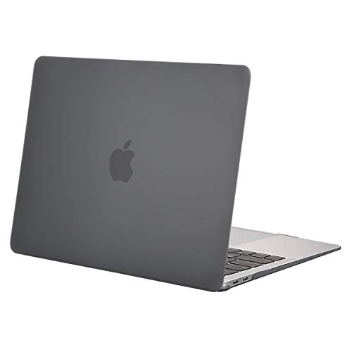 MOSISO Funda Dura Compatible con 2020 2019 2018 MacBook Air 13 Pulgadas A2179 A1932 con Pantalla Retina & Touch ID, Ultra Delgado Carcasa Rígida Protector de Plástico Cubierta, Gris