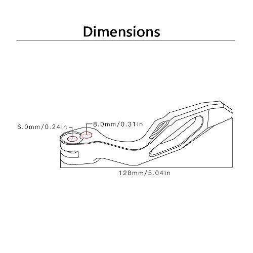 Motocicleta Palanca de Freno de Estacionamiento para Yamaha T-MAX 530 2012-2015 T-MAX 500 2008-2011 XP 500 XP 530 (Oro)