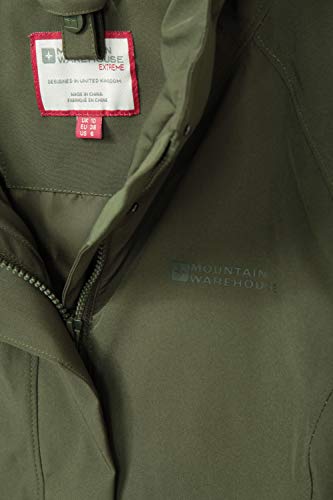 Mountain Warehouse Chaqueta Larga de Invierno 3 en 1 para Mujer de Alaskan Caqui 40