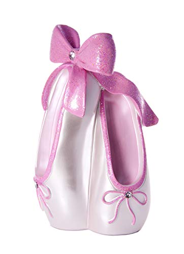 Mousehouse Gifts Huchas niños Adulto niña con Forma de Zapatilla de Ballet Rosa con Purpurina