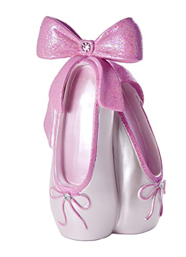 Mousehouse Gifts Huchas niños Adulto niña con Forma de Zapatilla de Ballet Rosa con Purpurina