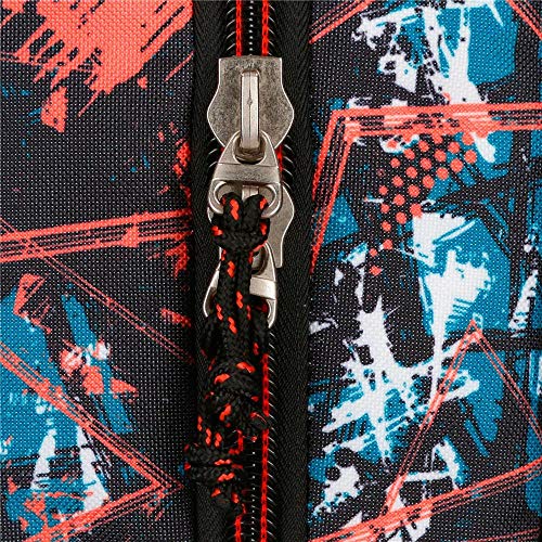 Movom Underground, Estuche Tres Compartimentos, 22 cm, 1.32 Litros, Rojo