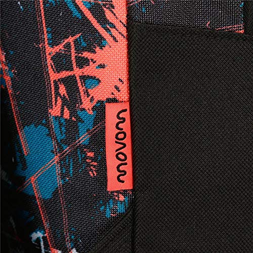 Movom Underground, Estuche Tres Compartimentos, 22 cm, 1.32 Litros, Rojo