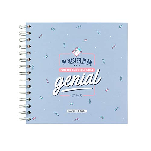 Mr. Wonderful Planificador de Estudio - Mi Master Plan para Que Este Curso salga Genial, Multicolor, 0