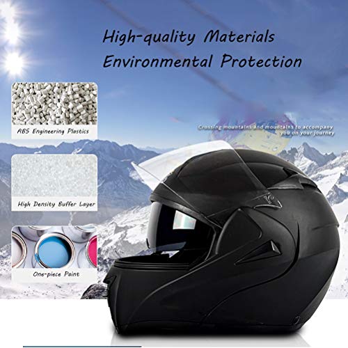 MTTKTTBD Bluetooth Modulares Casco Moto,HD Anti-Fog Doble Visera Casco Integral para Locomotive Mofa Piloto Crash Cruiser con Altavoz Incorporado Micrófono Auricular ECE Homologado