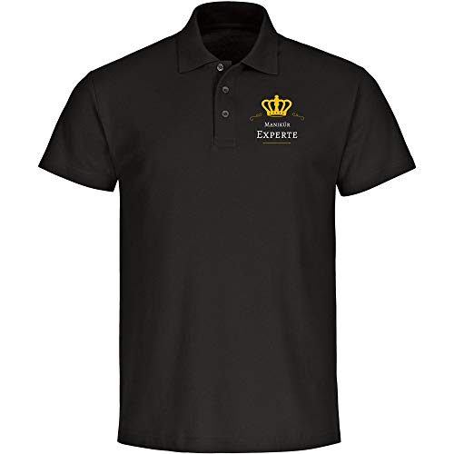 Multifanshop - Polo de manicura para hombre, color negro, talla S - 3XL Negro S