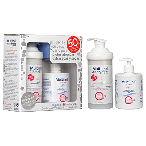 Multilind Pack Higiene y Hidratación para pieles atópicas, secas y extrasecas - Gel baño + Loción