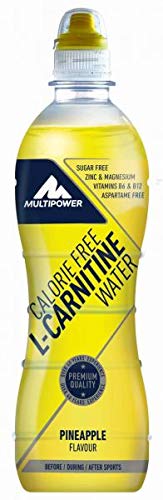 Multipower Calorie Free L-Carnitine Water, Sabor Pineapple - 12 Unidades