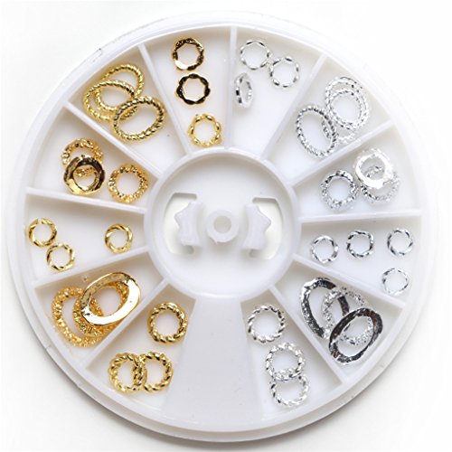 MUUZONING Decoraciones de Arte de Uñas 3D Adornos Uñas Acrilicas Diamantes Brillantes de Cristales Gemas Coloridas Perlas para Uñas #5