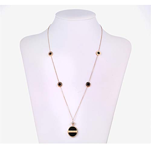 MXWY Collar Suéter Cadena Femenina Párrafo Largo Simple Otoño E Invierno Botella De Perfume Personalidad Colgante Accesorios