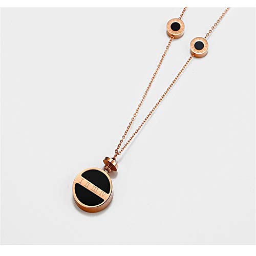 MXWY Collar Suéter Cadena Femenina Párrafo Largo Simple Otoño E Invierno Botella De Perfume Personalidad Colgante Accesorios