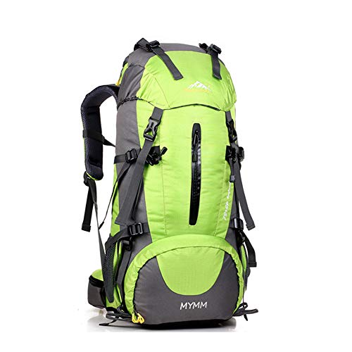 MYMM Mochila de 50/80L, Ideal para Deportes al Aire Libre, Senderismo, Trekking, Camping Travel, Escalada. Bolso Impermeable del Alpinismo, Daypacks Que suben del Recorrido, Mochila (Verde, 50L)