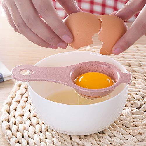 MYSdd Separador de Huevos de plástico de 5 Colores Yema Blanca Tamizado Hogar Cocina Chef Comedor Cocina Gadget para la Cocina del hogar Herramientas para Huevos - A8, Mostrar como Foto