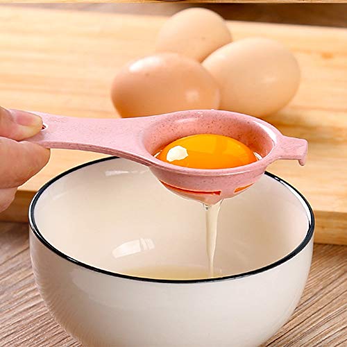 MYSdd Separador de Huevos de plástico de 5 Colores Yema Blanca Tamizado Hogar Cocina Chef Comedor Cocina Gadget para la Cocina del hogar Herramientas para Huevos - A8, Mostrar como Foto