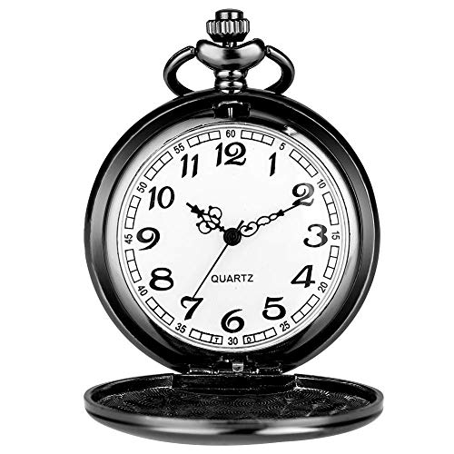 N / A Sensible Reloj Negro Modelo Indio Caso de la Mujer, como un práctico Bolsillo Relojes Cifras árabes para los Hombres, de aleación de espectáculos suspendidos Espesor de la Cadena de u.