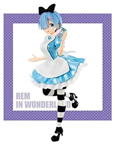 N-L Game Identity V Peluches 21Cm Figura de Anime Figuras de Vinilo Acción La Vida en un Mundo Diferente iniciado por Re Alice In Wonderland Ver. Rem Rem Aprox.