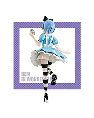 N-L Game Identity V Peluches 21Cm Figura de Anime Figuras de Vinilo Acción La Vida en un Mundo Diferente iniciado por Re Alice In Wonderland Ver. Rem Rem Aprox.