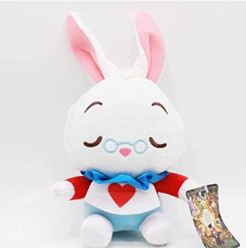 N-L Peluches Alicia en el país de Las Maravillas Alicia Gato de Cheshire Conejo Blanco Peluches de Peluche Muñeca Animales Blandos Juguete Regalos para niños Niños 20 cm Decoración