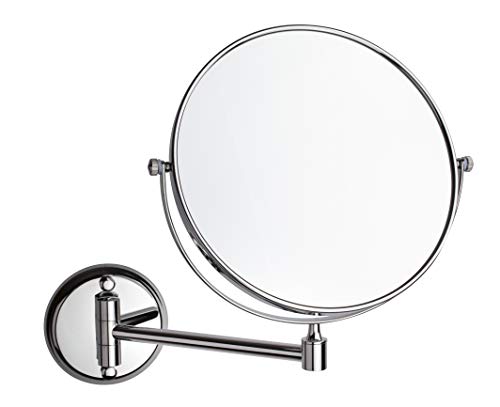 "N/A" Espejo de Aumento de Pared, Espejo para Maquillaje Dos Caras con Brazo articulado