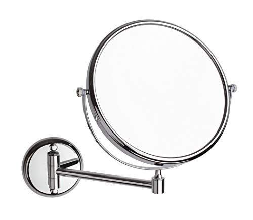 "N/A" Espejo de Aumento de Pared, Espejo para Maquillaje Dos Caras con Brazo articulado