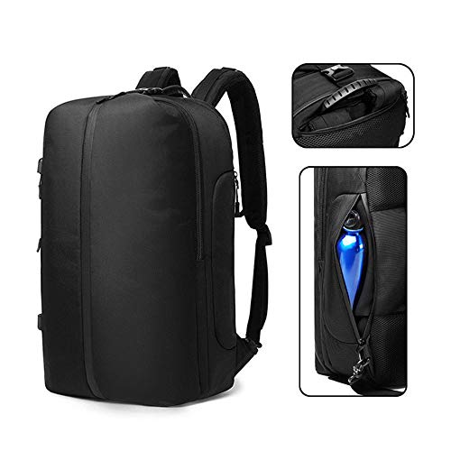 “N/A” Mochila De Viaje Impermeable Multifuncional Para Hombres De Gran Capacidad Al Aire Libre Con Mochila Para Computadora Portátil De Negocios Usb-Negro_Los 34X15X51Cm