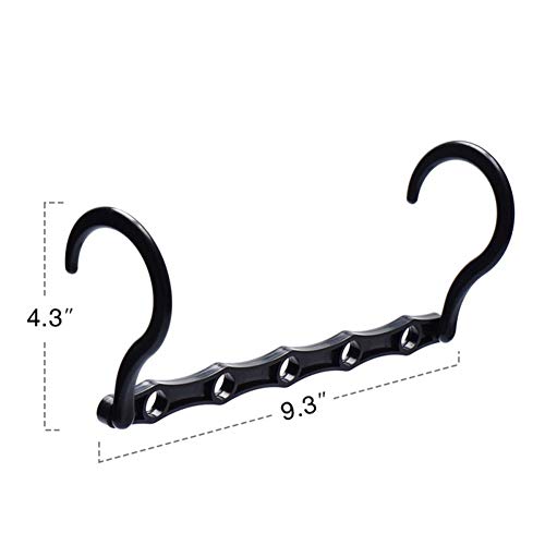 N\A Perchas Ahorra Espacio, Percha de Ropa Armario de la suspensión Organizador Negro plástica mágica Perchas de Armario Ahorro de Espacio